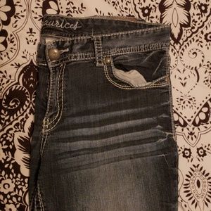 Denim Flex maurices light wash slim boot jeans